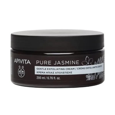 Apivita Pure Jasmine Gentle Exfoliating Cream Sea Salts, Almond &Olive Oil 200ml