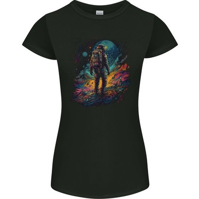 Ein Astronaut Auf Einem Alienplaneten Spaceman Damen Petite Cut T-Shirt
