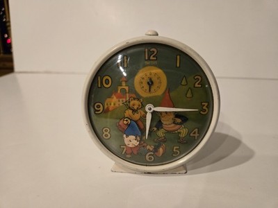 Vintage 1960's Smiths Noddy Alarm Clock Mechanical Made In UK