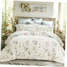 Floral Duvet Cover Size 100 Cotton Reversible Duvet Cover Set King Green blue