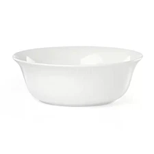 10 In. Profile 64 Fl. Oz. White Porcelain Serving Bowls (Set of 1)