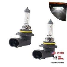Pack-2 9006 Car High Low Beam Bulb, 12V 55W 1200LM Transparent Shock-resistant