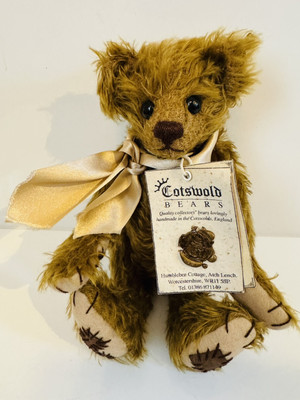 Wunderschöner handgefertigter Teddybär ''Spice'' - L/E 1 von 10 von Cotswold Bears.  11 Zoll