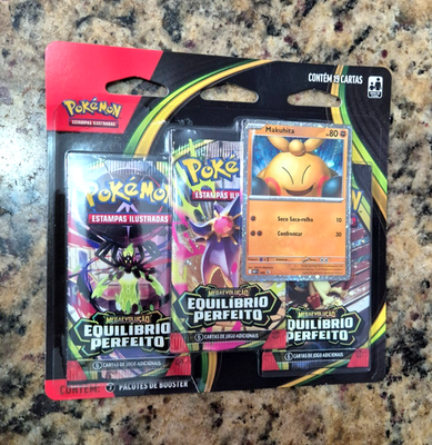 Pokemon TCG Perfect Order 3 pack blister Makuhita Promo