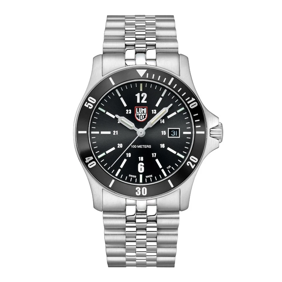 LUMINOX Herrenuhr Taucher Sport Timer Stahl/Schwarz XS.0911 - Bild 4 von 4