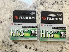 LOT OF 2, FujiFilm Hi8 MP Professional Grade Videocassette P6-120, NEW SEALED