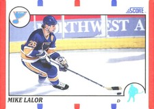 1990-91 Score American #67 Mike Lalor