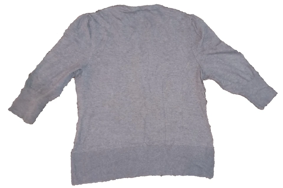 Suéter Mujer Colección Nygard Talla L Media Manga Gris Metálico Foto 4 de 4