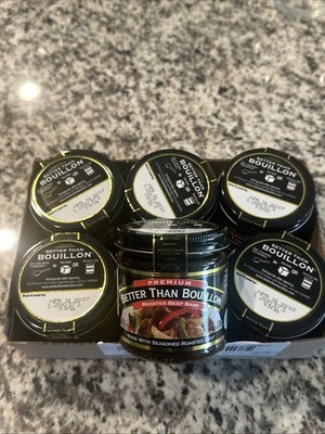 6 Better Than Bouillon Premium Roasted Beef Base, Seasoned Roasted Beef 8oz