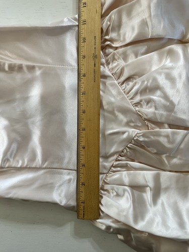 Vintage Jessica McClintock Gunne Sax Dress Vtg Junior 3/4 PromSatin Glitter Mini - Picture 11 of 21