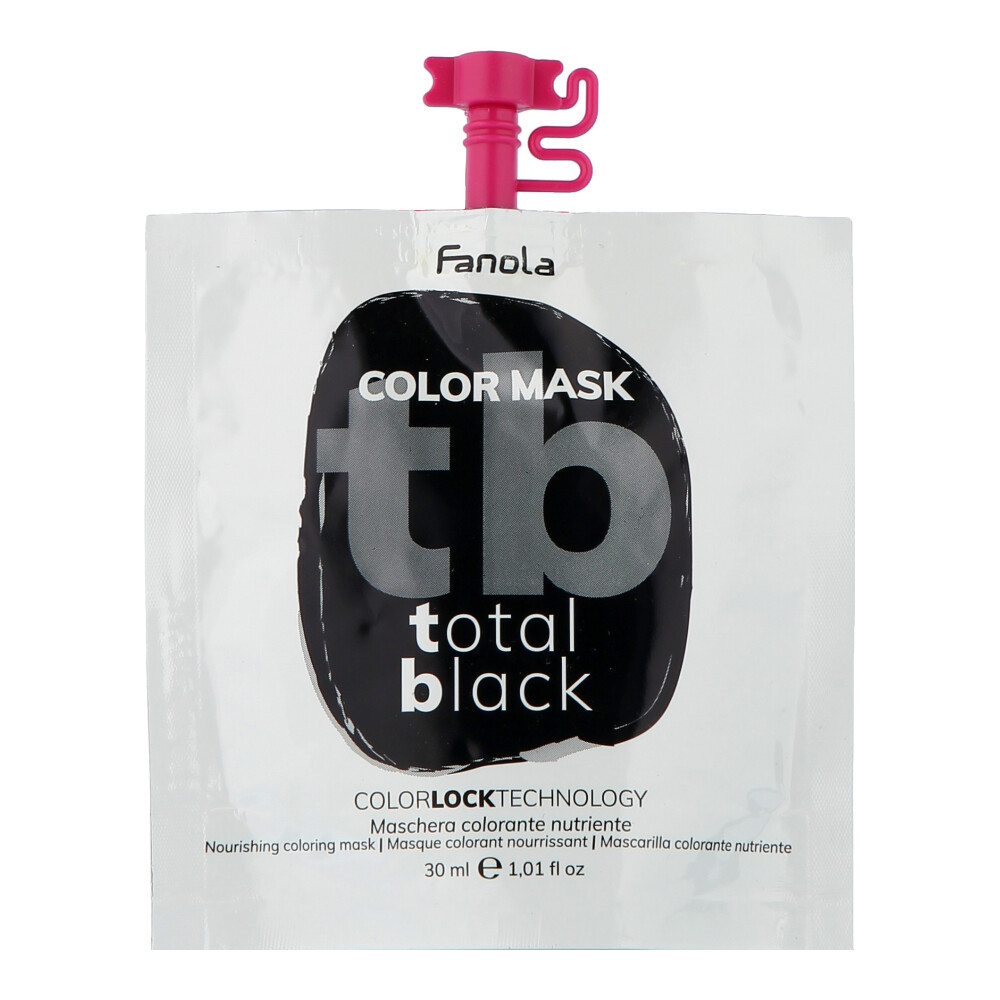 Цветная маска Fanola - Total Black, 30 мл