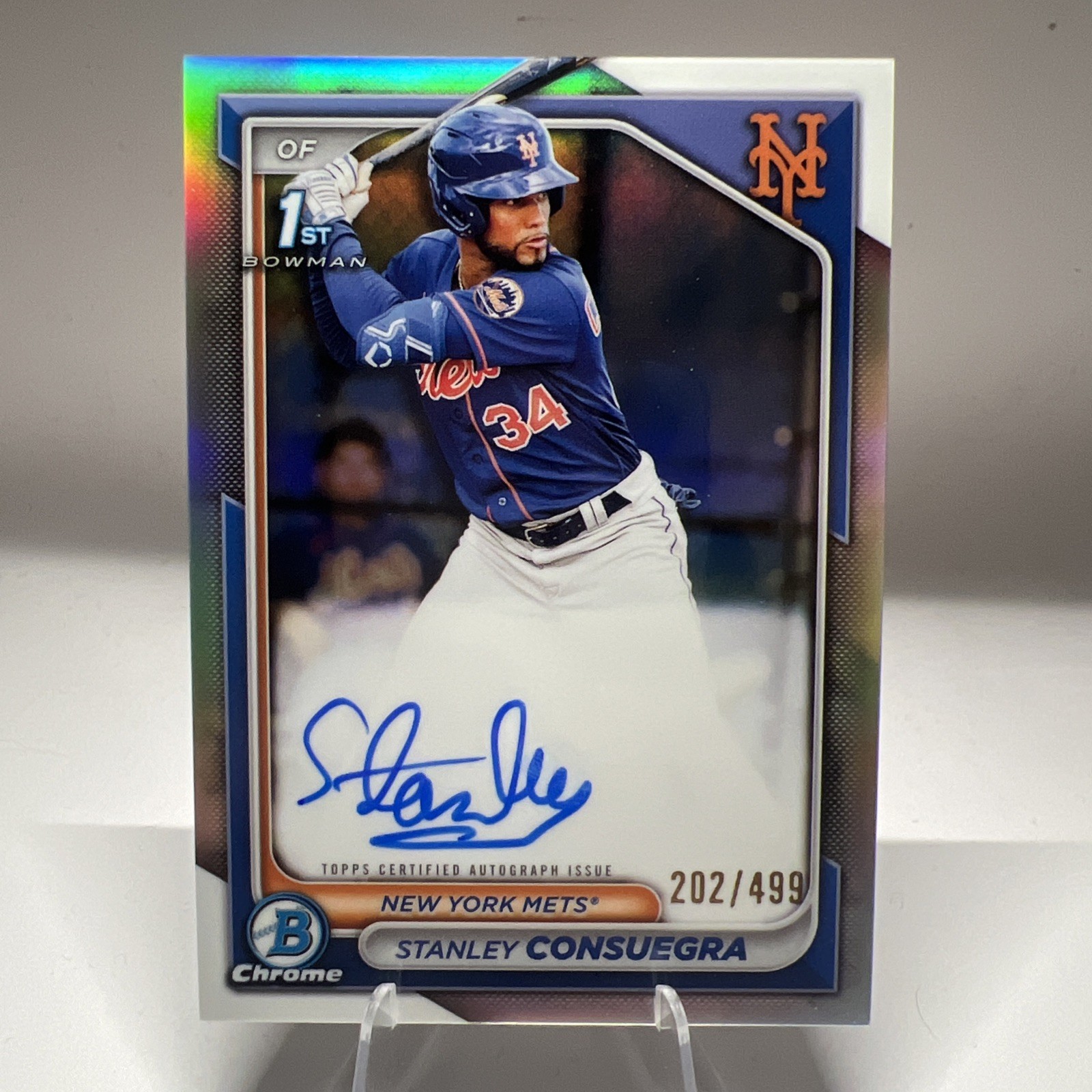 2024 Bowman-Chrome 1st Prospect Auto Stanley Consuegra #CPA-SC Refractor /499