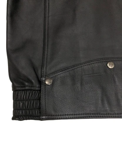 casual leather Leather Jacket Made in Japan Men's Size M Black image 10
