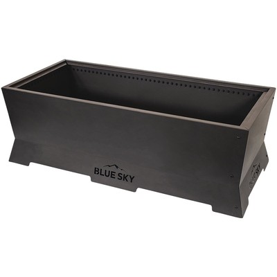 Blue Sky Peak 38 In. Rectangle Wood/Pellet Smokeless Fire Pit SFP382216RB Blue