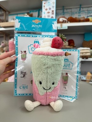 Jellycat Shanghai Exclusive Berrity Latte (Strawberry Matcha Latte