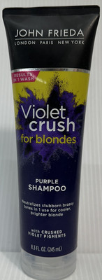 John Frieda Violet Crush for Blondes Purple Shampoo 8.3 oz new