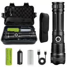 Rechargeable Aluminum Alloy Flashlight High Power Waterproof Flashlight