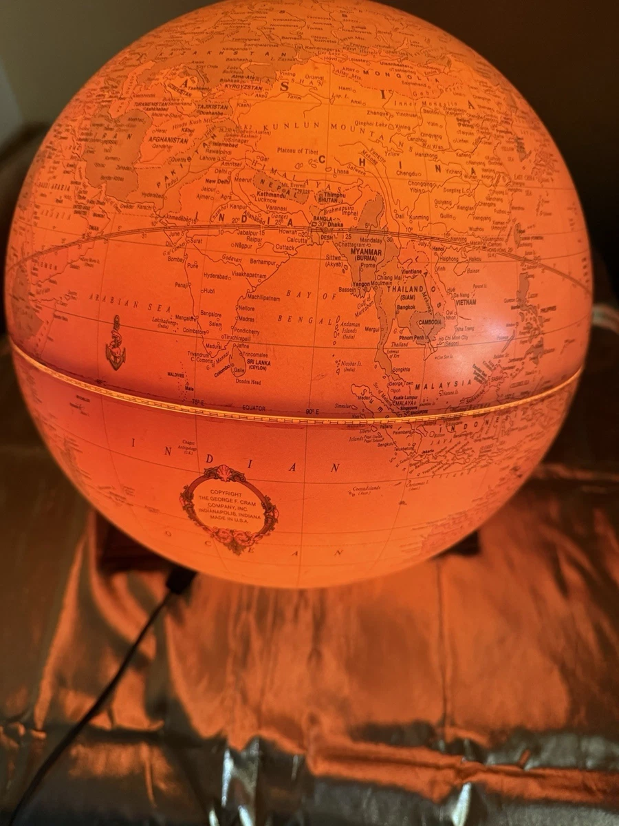 George F. Cram Co. 9 to 12in. Inches Diameter Antique World Worlds