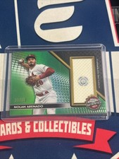 Nolan Arenado 2024 Topps Chrome Green Refractor Authentics Relic /99 #TCA-NA