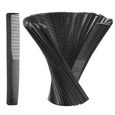 Hestya 36 Pack Hair Comb Bulk 7 Inch Carbon Fiber Cutting Comb All Purpose fo...