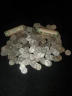 Circulated 90% Silver Dime Roll (50 Dimes), Mercury Head and Roosevelt pre-1965