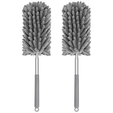Mini Duster for Cleaning, 360  Bendable Hand Dusters with Extension Pole, Was...