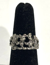 Anillo Personaje Disney Vintage Mickie Minnie Donald y Pluto