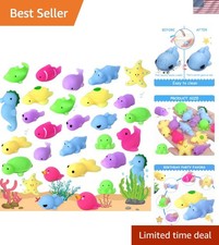 30 Pcs Kawaii Sea Animal Mochi Squishies - Perfect Stress Relief for Kids