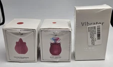 Happy Meeting Rose shape Mini Massager & App Control Vibrator - 3pc Set Recharg