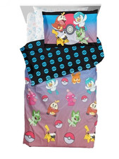 Pikachu Kids Reversible Bed Set-W1590392155453, W160166162163, W160416514453