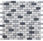 Carrera Multicolour Matt Marble Mosaic tile, (L)321mm (W)304mm
