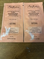 2x Shea Moisture Coconut Hibiscus Curl Enh. Smoothie, Thick, Curly Hair .5oz