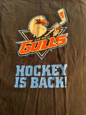 San Diego Gulls Hockey Stadium give away t shirt Mint XL minor league hockey