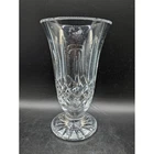 Vintage Waterford Crystal Lismore Footed Vase Flared Trumpet 8.5"