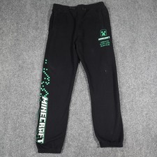 Abercrombie Sweatpants Kids 15/16 Black Joggers Youth Size Minecraft 0900