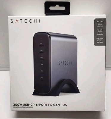 Satechi 200W USB-C 6 Port PD GaN-US Charger 2022 