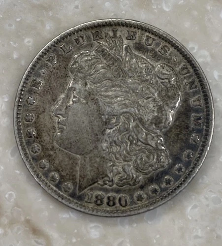 1880 Morgan Silver Dollar In AU Condition ~ No Mint Mark (Philadelphia)