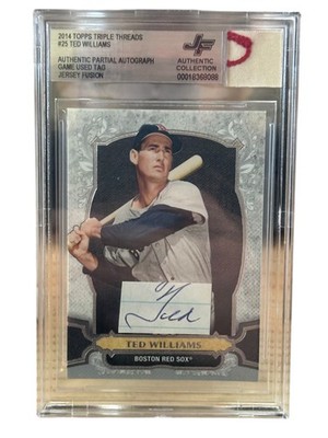 2014 Topps Triple Threads #25 Game-Worn Game Patch + Authentic Partial Autograph