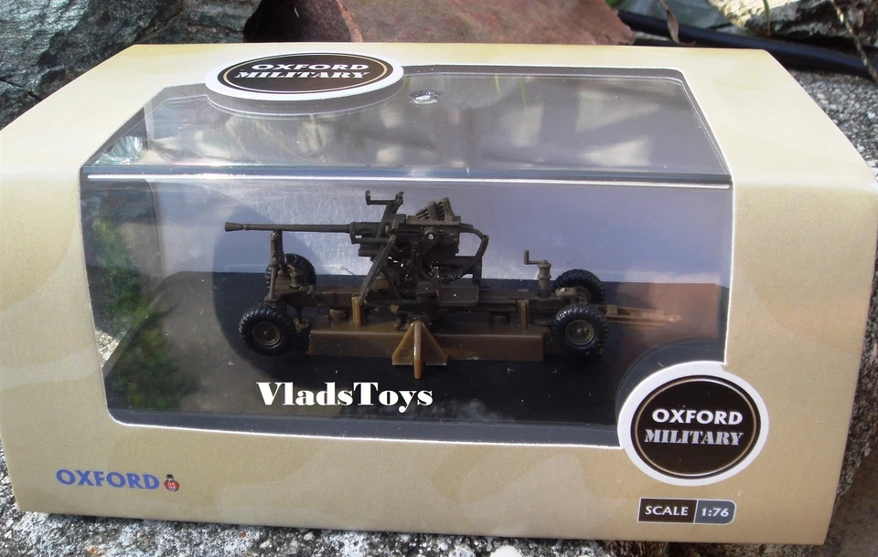 Oxford Military Diecast 1/76 anti-aircraft Brown 40MM BoforsGun model 76BF001 - Image 2 of 4
