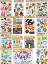 1995+ Sticker Kit Collection, Arts & crafts DIY Projects Memory Book Accents Lot