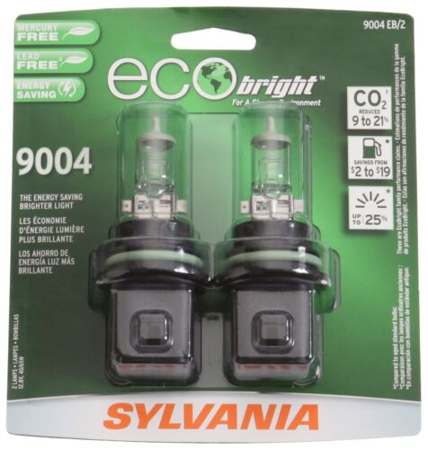 Sylvania EcoBright 9004 HB1 65/45W Two Bulbs Head Light Replacement Made in USA - Picture 3 of 13