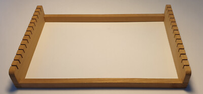 kleiner Webrahmen, Bildwebrahmenen, Rahmen zum Bilderweben - ca. 27 x 18 cm
