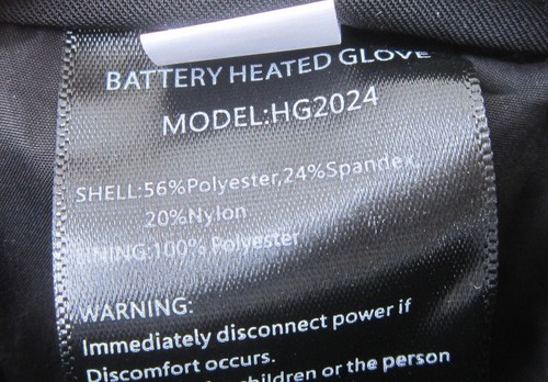 WASOTO HEATED MITTENS GLOVES size LARGE Winter Skiing Snowboarding Camping NEW - Picture 4 of 8