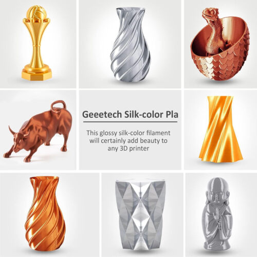 Geeetech Silk PLA filamento stampante 3D 1 kg 1,75 mm finitura seta rame lucido - Foto 2 di 8