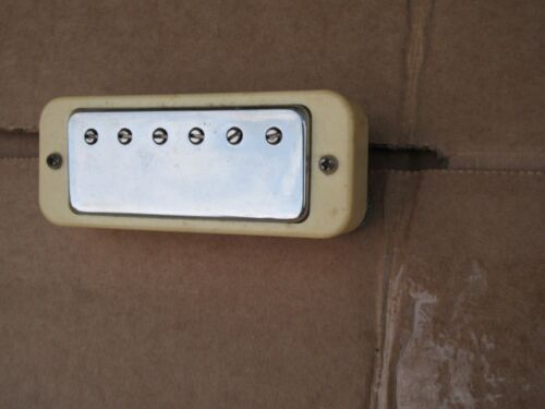 Vintage Gibson Les Paul Patent Stamped Mimi Humbucker Pickup With Cover & Ring