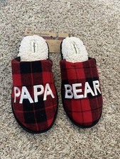 dearfoams men's memory foam limited edition slippers small 7-8