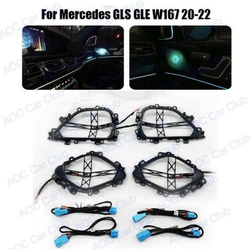 4xFit Mercedes-Benz GLS GLE W167 64Colors Door LED Ambient Light Dashboard Cover - Picture 2 of 19