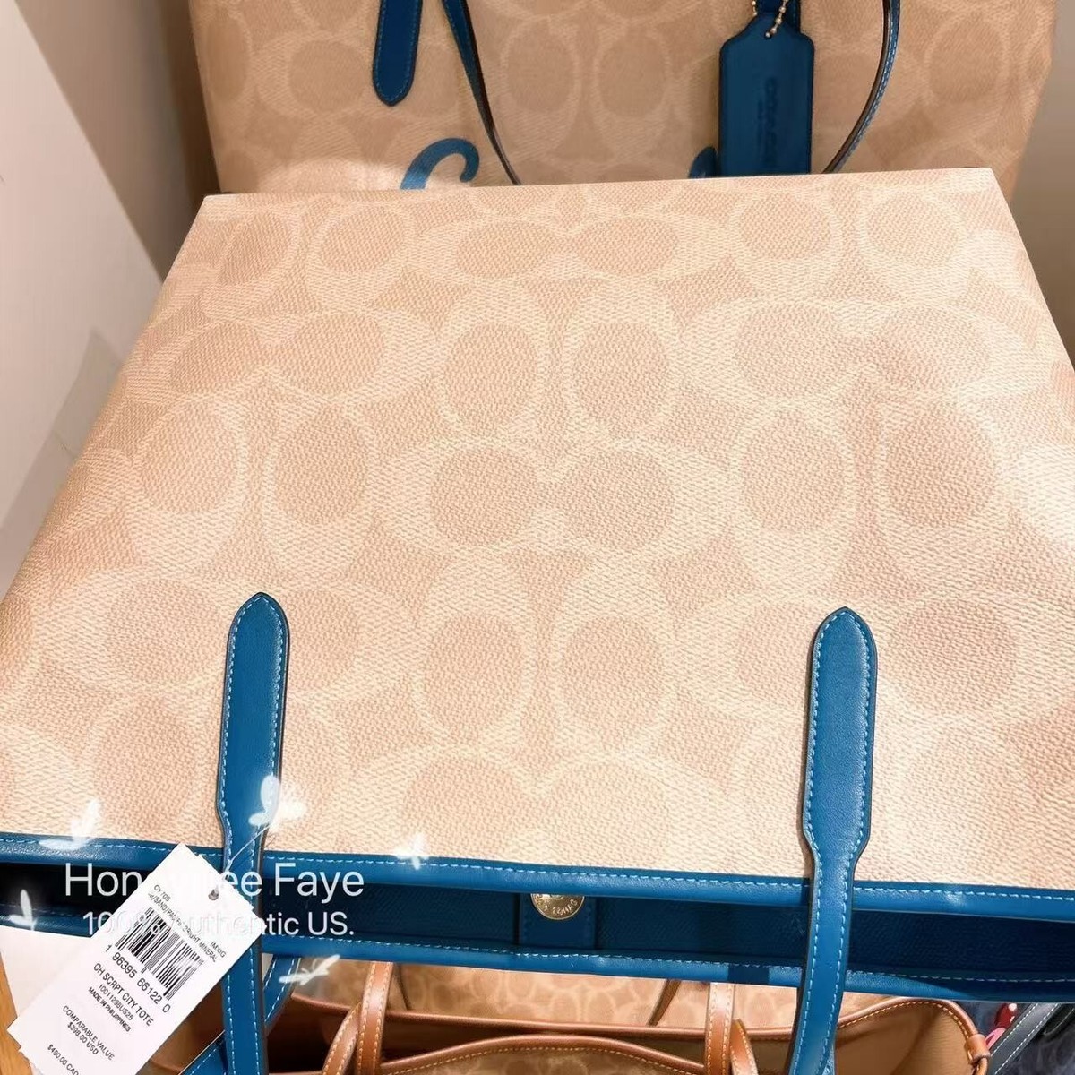 NWT COACH City Tote Bag With Coach Graphic CY705 | eBay