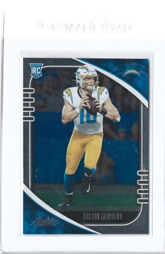 2020 Panini Absolute JUSTIN HERBERT Rookie Card RC #167 Los Angeles Chargers - Picture 1 of 2