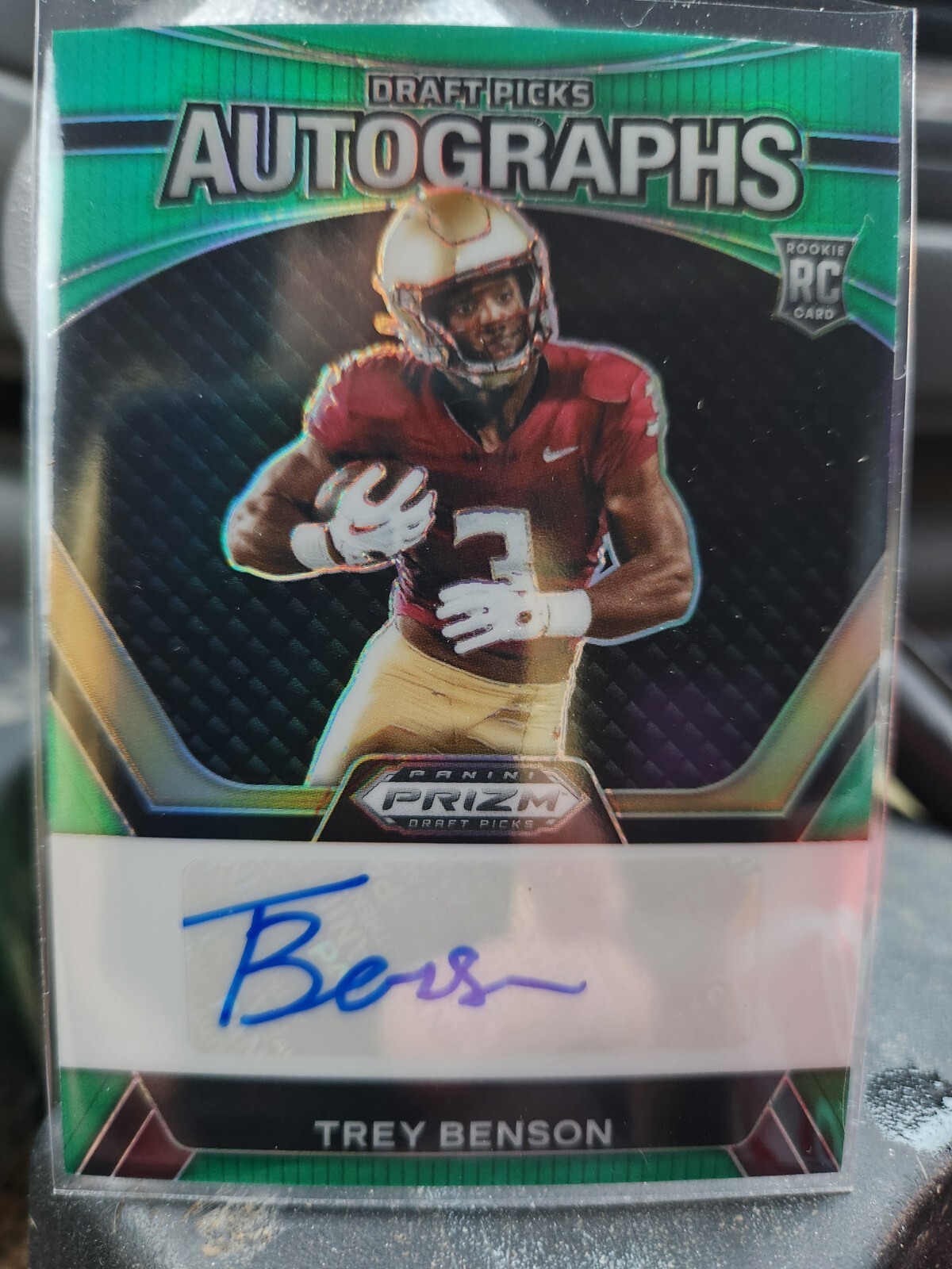 2024 Panini Prizm Draft Picks Autographs Trey Benson (AU, RC)